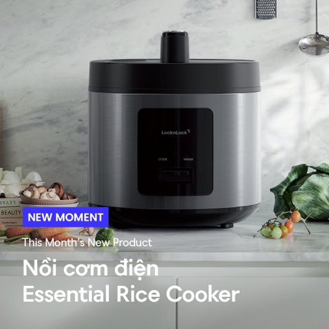 Nồi cơm điện LocknLock Essential Rice Cooker EJR452BLK