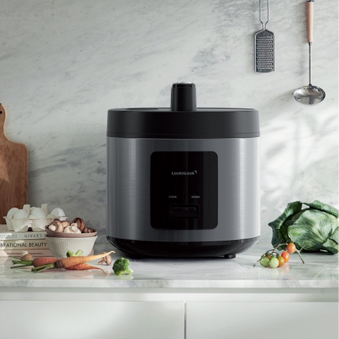 Nồi cơm điện LocknLock Essential Rice Cooker EJR452BLK