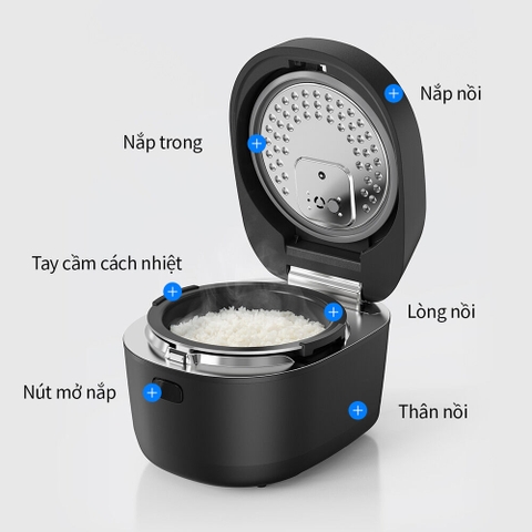 Nồi cơm điện cao tần LocknLock 1.2L EJR586BLK