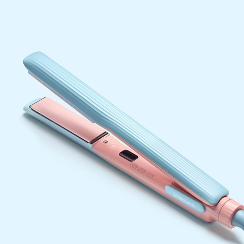 Máy duỗi tóc ion âm LocknLock Hair straightener Màu xanh dương ENA222BLU 5 mức nhiệt