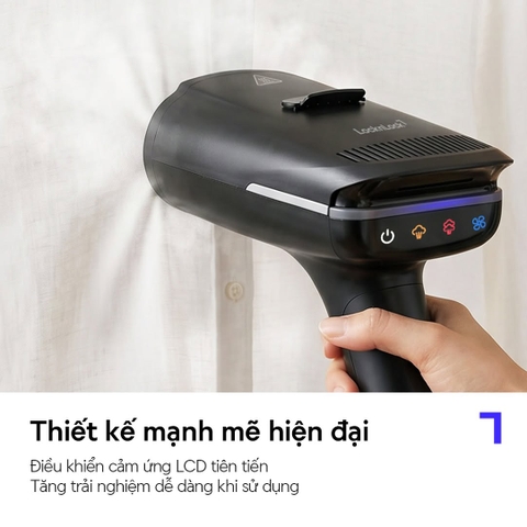 Bàn ủi hơi nước LocknLock hút vải thông minh ENI216BLK