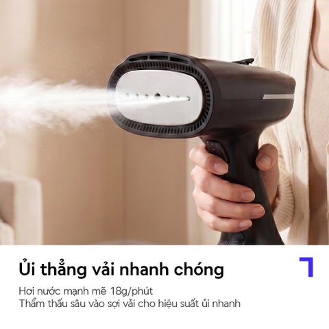 Bàn ủi hơi nước LocknLock hút vải thông minh ENI216BLK