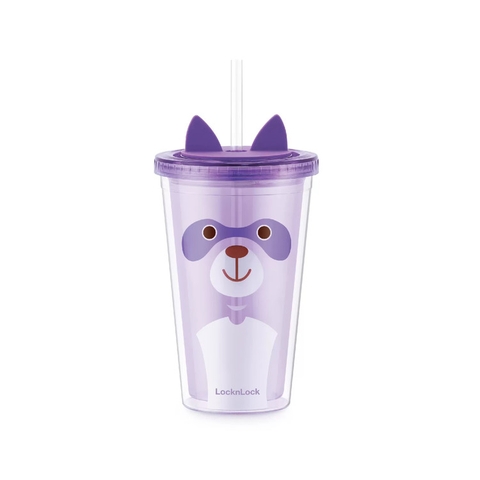 Ly nhựa 2 lớp Animal LocknLock [Lock&Lock] Double Wall Cold Cup 520ml HAP511 - HAP512