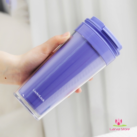 Ly Nhựa 2 lớp LocknLock Bucket Cold Cup 580ml HAP519