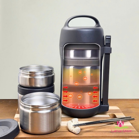 bo hop com giu nhiet Kaiyo 1600ml