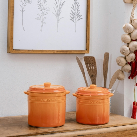 Hũ gốm sứ muối dưa cà Rainbow Kaiyo dung tích 2 lít