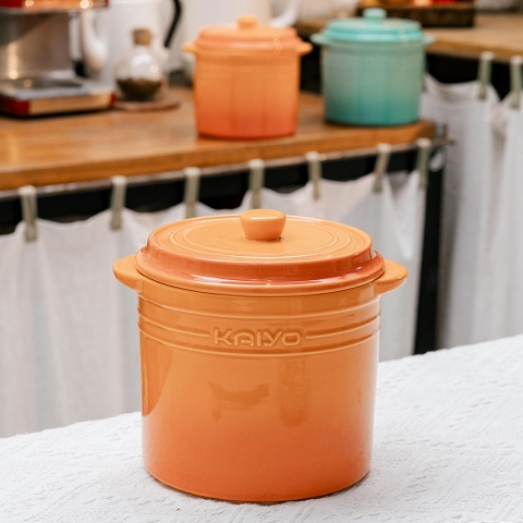 Hũ gốm sứ muối dưa cà Rainbow Kaiyo dung tích 2 lít