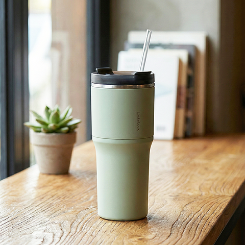 Bình giữ nhiệt LocknLock Metro Drive inox 304 kèm ống hút và cọ rửa 650ml LHC4277