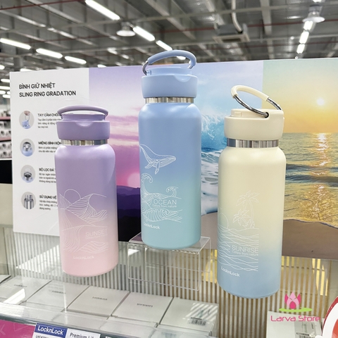 Bình giữ nhiệt LocknLock Sling Ring Tumbler 650ml LHC4321 (Mẫu họa tiết)