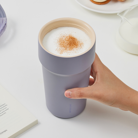 Ly giữ nhiệt LocknLock Metro Cafe Top Handle inox 304 lòng phủ sứ giữ nguyên hương vị đồ uống LHC4416 710ml