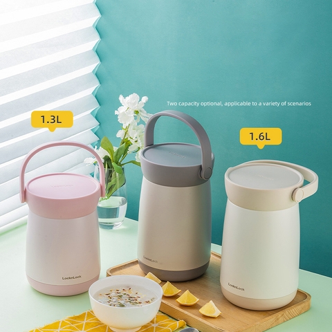 Bình giữ nhiệt đựng thức ăn LocknLock inox 304 Mushroom LHC8049 1.6L