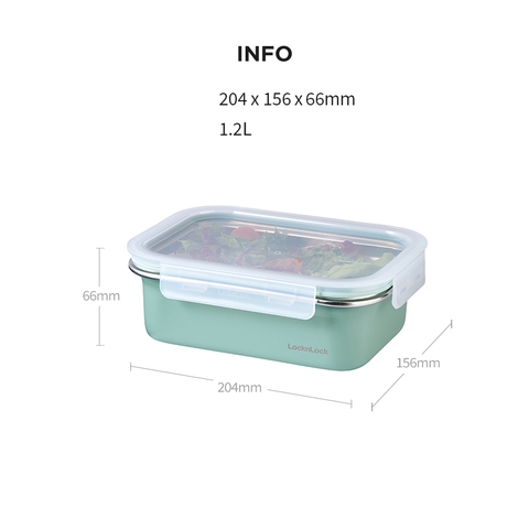 Hộp đựng thực phẩm bằng thép không gỉ inox 304 LocknLock LST512- LST513 - LST514- LST516
