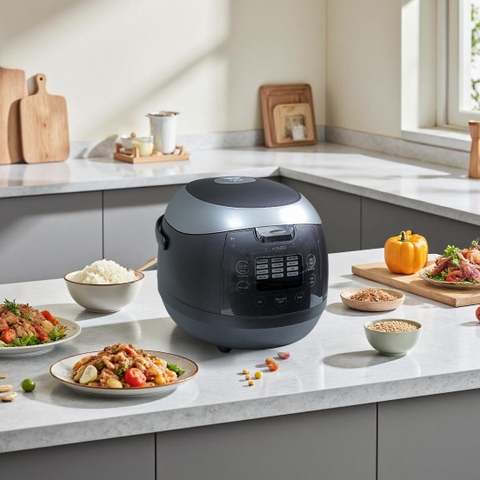 Nồi cơm cao tần lòng nồi inox 304 Kaiyo dung tích 1,5L kèm chức năng nấu tách đường KRC-063