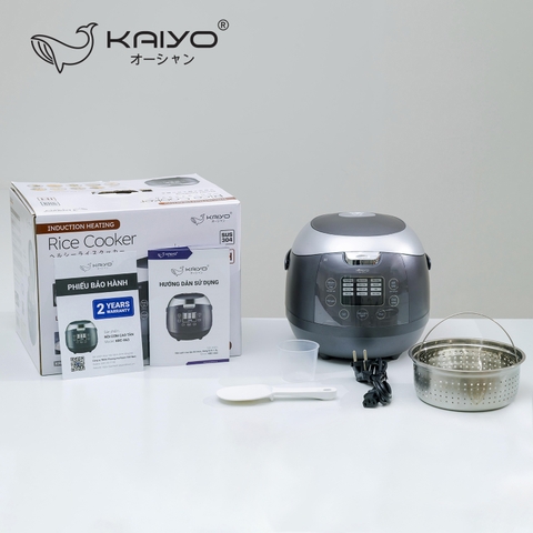 Nồi cơm cao tần lòng nồi inox 304 Kaiyo dung tích 1,5L kèm chức năng nấu tách đường KRC-063