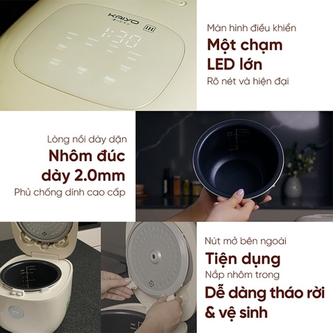 Nồi cơm điện cao tần Kaiyo 1L KRC-050