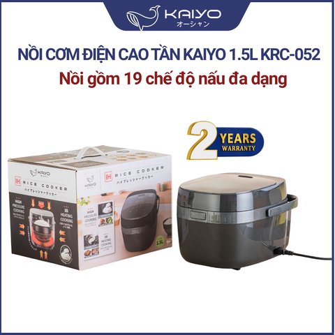 Nồi cơm điện cao tần Kaiyo 1.5L KRC-052 nấu cơm và đa dạng món ăn chuẩn ngon