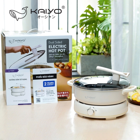 Nồi lẩu điện KAIYO 2 ngăn  dung tích 6 lít model KHP-064
