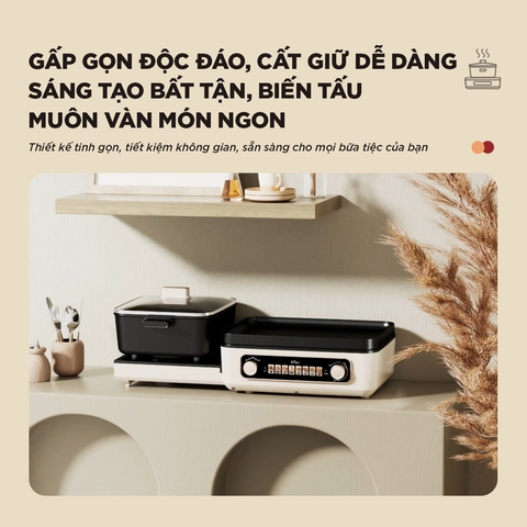 Nồi lẩu nướng BEAR GR-5H22R83