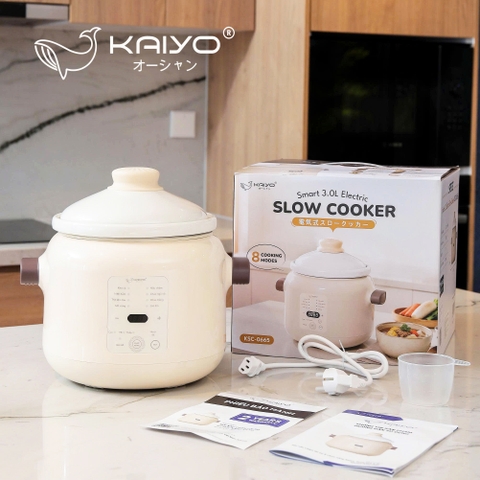 NỒI NẤU CHẬM LÕI SỨ KAIYO DUNG TÍCH 3L MODEL KSC-066