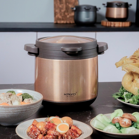 Nồi ủ chín thực phẩm Kaiyo 2 tay cầm Kitchen Mate