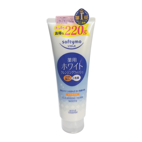 sua rua mat Kosé Softymo Cleansing Wash White 220g