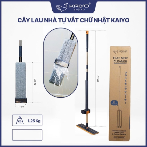 Cây lau nhà tự vắt bằng gạt nước thông minh Kaiyo