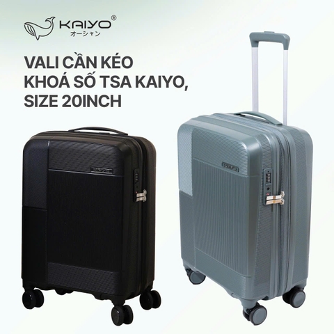 Vali cần kéo khóa số TSA Kaiyo 20 inch
