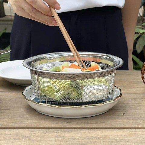 Xửng hấp có quai Kaiyo inox 304 miệng 20cm