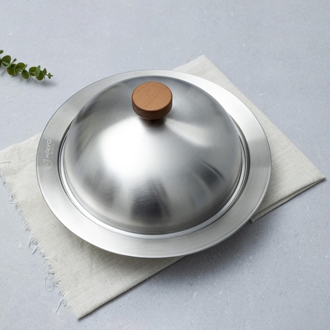 Xửng hấp inox 304 vung vòm Kaiyo 31cm đặt vừa các size nồi miệng từ 24cm đến 30cm