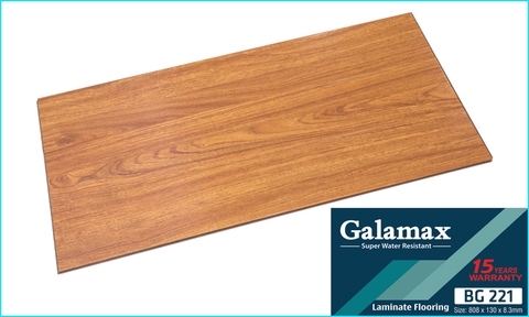 Sàn gỗ Galamax bản nhỏ 8mm BG221 màu nâu