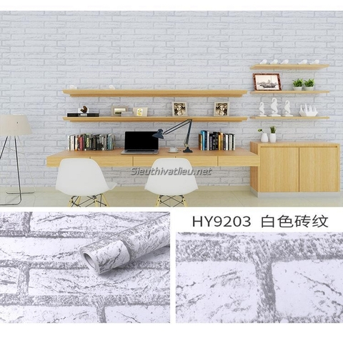 Decal dán tường giả gạch HY9203