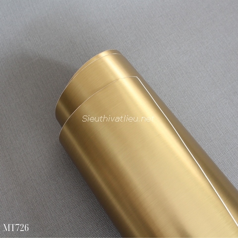 Film nội thất Infeel MT726 vân kim loại vàng bóng