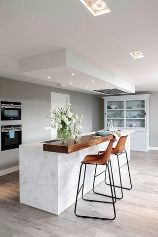 Film nội thất Infeel EH152 vân đá trắng xám