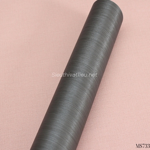 Film nội thất Infeel MS733 vân kim loại xám đậm sọc nhuyễn