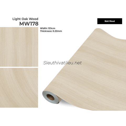 Film nội thất Infeel MW178 vân gỗ teak màu kem