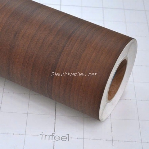 Film nội thất Infeel WD048 vân gỗ teak màu nâu