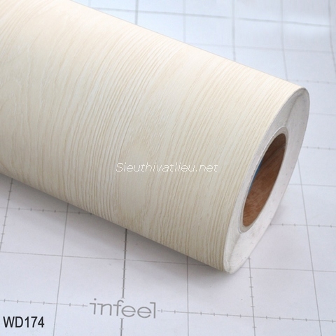 Film nội thất Infeel WD174 vân gỗ sồi màu kem