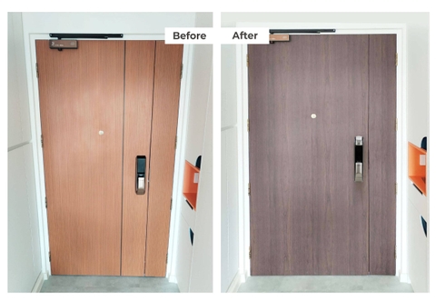 Film nội thất Infeel WD296 vân gỗ óc chó (walnut) màu nâu