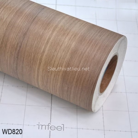 Film nội thất Infeel WD820 vân gỗ màu xám nâu