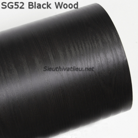 Film dán nội thất vân gỗ Soif SG52 màu đen