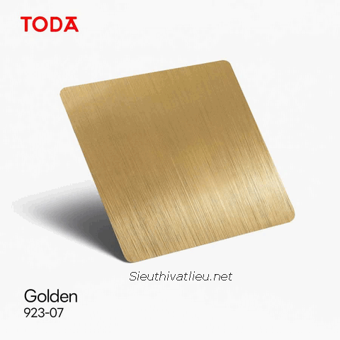 Film nội thất Toda 923-07 vân kim loại vàng sáng