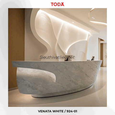 Film nội thất Toda 924-01 vân đá marble kem