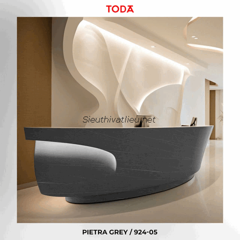 Film nội thất Toda 924-05 vân đá xám sọc trắng
