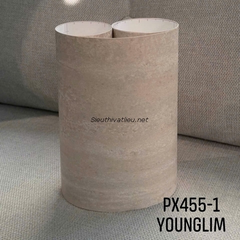 Film nội thất vân đá travertine PX455-1 màu kem