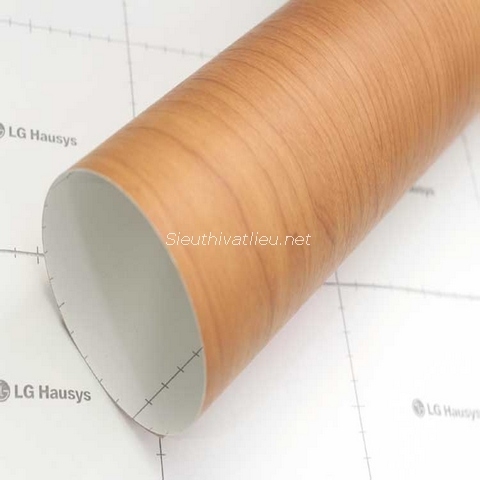 Film nội thất LG EW124 (CW124) vân gỗ cherry màu nâu