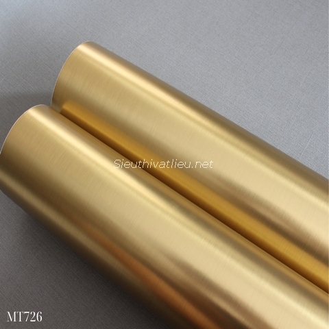Film nội thất Infeel MT726 vân kim loại vàng bóng
