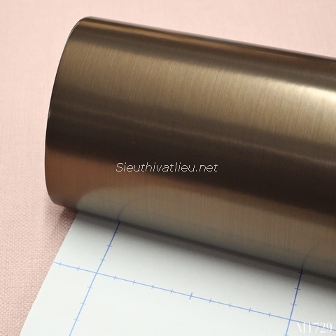 Film nội thất Infeel MT729 vân kim loại nâu bóng