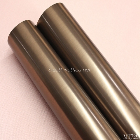 Film nội thất Infeel MT729 vân kim loại nâu bóng