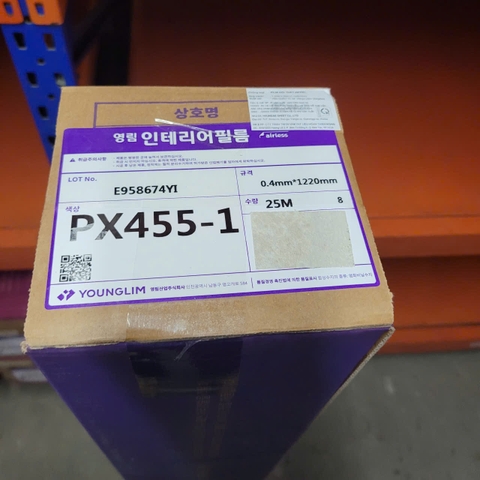 Film nội thất vân đá travertine PX455-1 màu kem