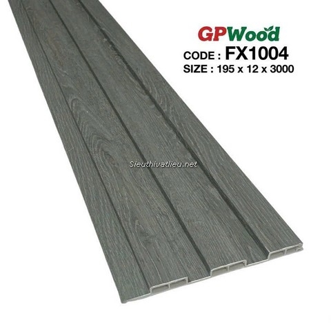Lam nhựa 3 sóng Decor FX1004 vân gỗ màu xám